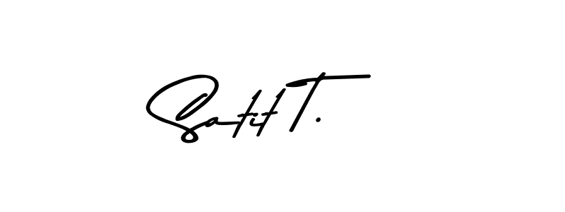 It looks lik you need a new signature style for name Satit T.. Design unique handwritten (Asem Kandis PERSONAL USE) signature with our free signature maker in just a few clicks. Satit T. signature style 9 images and pictures png