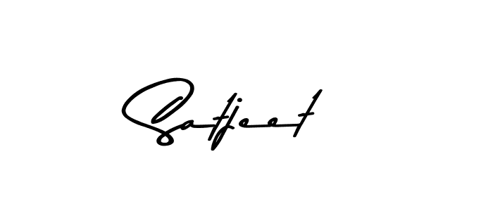 Design your own signature with our free online signature maker. With this signature software, you can create a handwritten (Asem Kandis PERSONAL USE) signature for name Satjeet. Satjeet signature style 9 images and pictures png