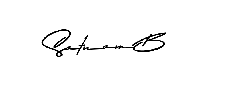 Asem Kandis PERSONAL USE is a professional signature style that is perfect for those who want to add a touch of class to their signature. It is also a great choice for those who want to make their signature more unique. Get Satnam B name to fancy signature for free. Satnam B signature style 9 images and pictures png