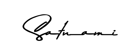 Get inspired by this graceful Asem Kandis PERSONAL USE signature style for name Satnami. Smooth loops and balanced proportions for everyday use. Satnami signature style 9 images and pictures png