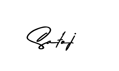 How to make Satoj signature? Asem Kandis PERSONAL USE is a professional autograph style. Create handwritten signature for Satoj name. Satoj signature style 9 images and pictures png