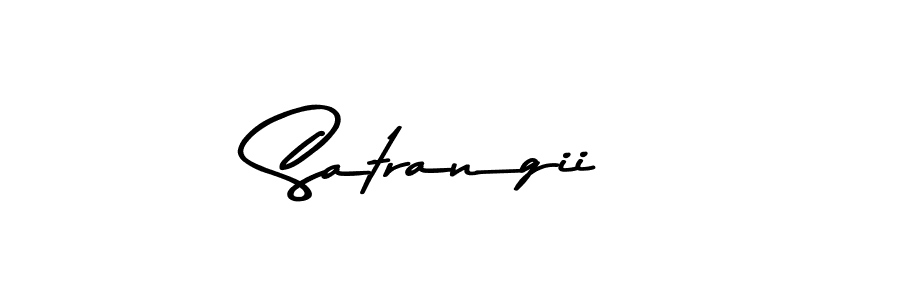 Create a beautiful signature design for name Satrangii. With this signature (Asem Kandis PERSONAL USE) fonts, you can make a handwritten signature for free. Satrangii signature style 9 images and pictures png