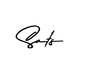 Use a signature maker to create a handwritten signature online. With this signature software, you can design (Asem Kandis PERSONAL USE) your own signature for name Sats. Sats signature style 9 images and pictures png