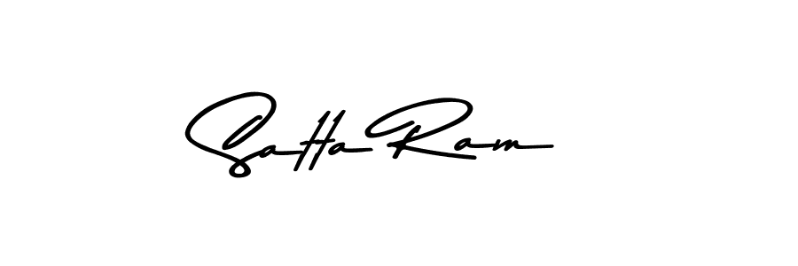 Create a beautiful signature design for name Satta Ram. With this signature (Asem Kandis PERSONAL USE) fonts, you can make a handwritten signature for free. Satta Ram signature style 9 images and pictures png