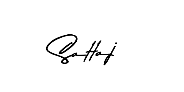 Use a signature maker to create a handwritten signature online. With this signature software, you can design (Asem Kandis PERSONAL USE) your own signature for name Sattaj. Sattaj signature style 9 images and pictures png