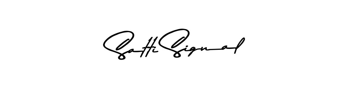 Use a signature maker to create a handwritten signature online. With this signature software, you can design (Asem Kandis PERSONAL USE) your own signature for name Satti Signal. Satti Signal signature style 9 images and pictures png