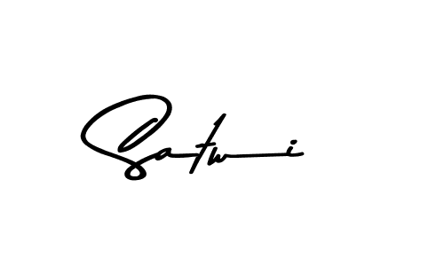 Use a signature maker to create a handwritten signature online. With this signature software, you can design (Asem Kandis PERSONAL USE) your own signature for name Satwi. Satwi signature style 9 images and pictures png