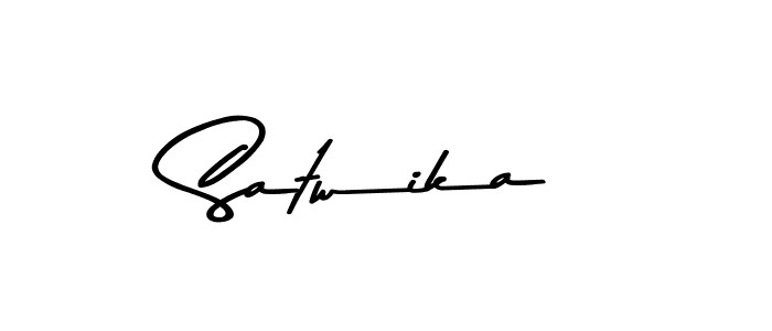 Make a beautiful signature design for name Satwika. With this signature (Asem Kandis PERSONAL USE) style, you can create a handwritten signature for free. Satwika signature style 9 images and pictures png