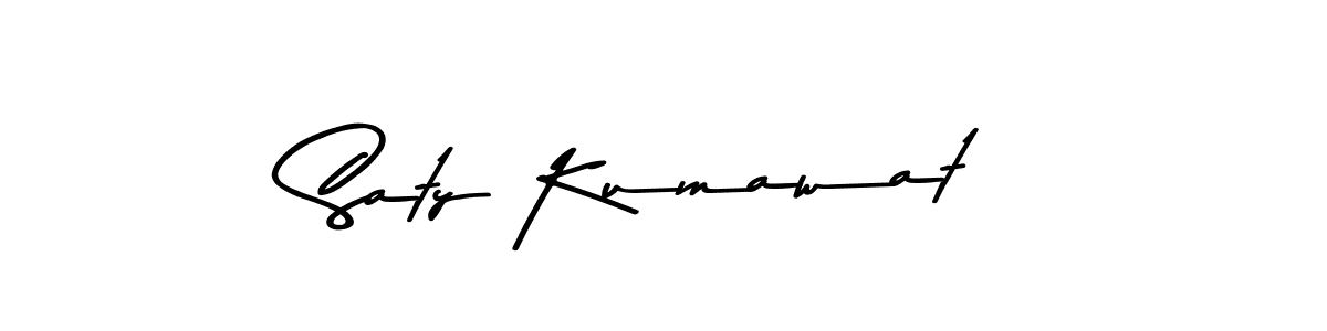 Saty Kumawat stylish signature style. Best Handwritten Sign (Asem Kandis PERSONAL USE) for my name. Handwritten Signature Collection Ideas for my name Saty Kumawat. Saty Kumawat signature style 9 images and pictures png