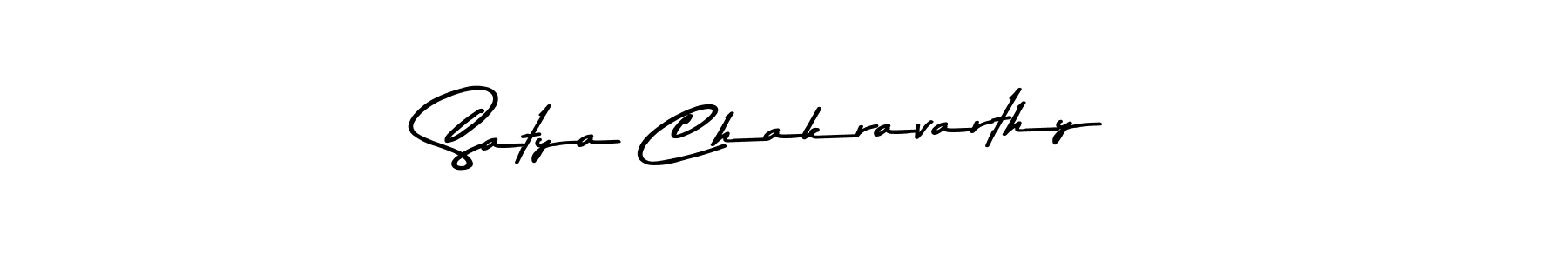 Use a signature maker to create a handwritten signature online. With this signature software, you can design (Asem Kandis PERSONAL USE) your own signature for name Satya Chakravarthy. Satya Chakravarthy signature style 9 images and pictures png