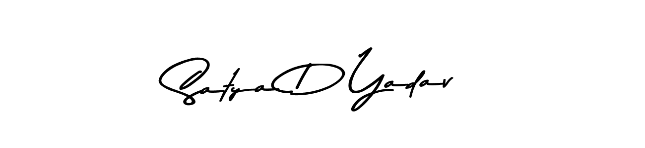 Create a beautiful signature design for name Satya D Yadav. With this signature (Asem Kandis PERSONAL USE) fonts, you can make a handwritten signature for free. Satya D Yadav signature style 9 images and pictures png