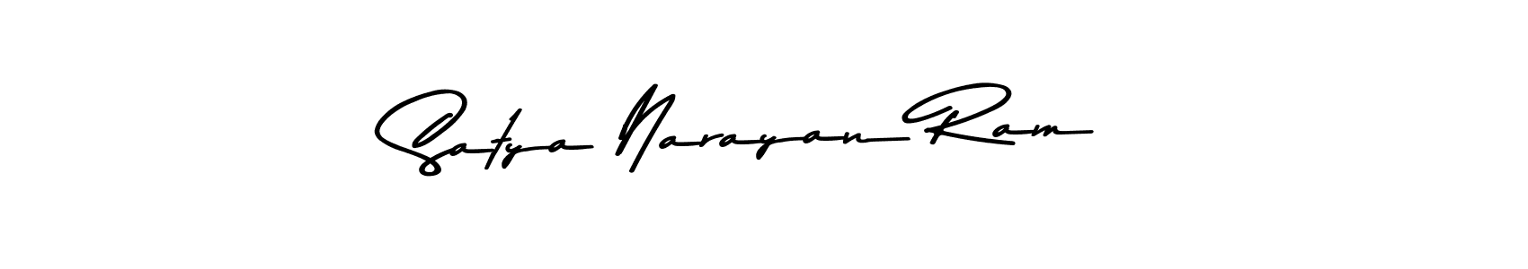 How to make Satya Narayan Ram name signature. Use Asem Kandis PERSONAL USE style for creating short signs online. This is the latest handwritten sign. Satya Narayan Ram signature style 9 images and pictures png