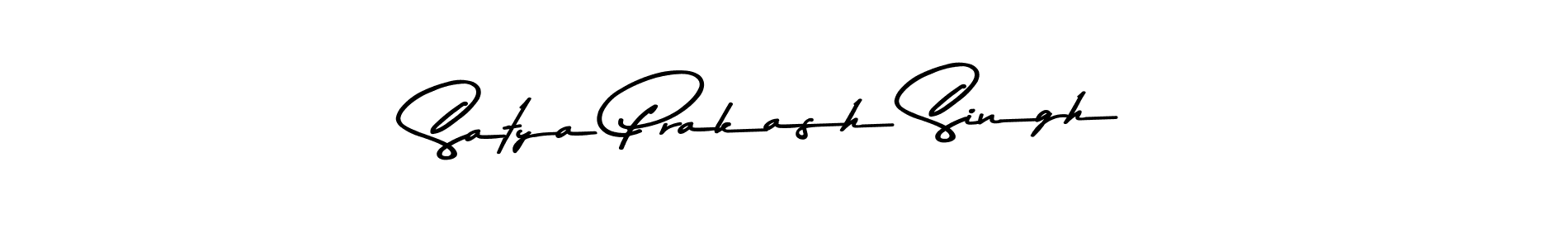 How to make Satya Prakash Singh name signature. Use Asem Kandis PERSONAL USE style for creating short signs online. This is the latest handwritten sign. Satya Prakash Singh signature style 9 images and pictures png