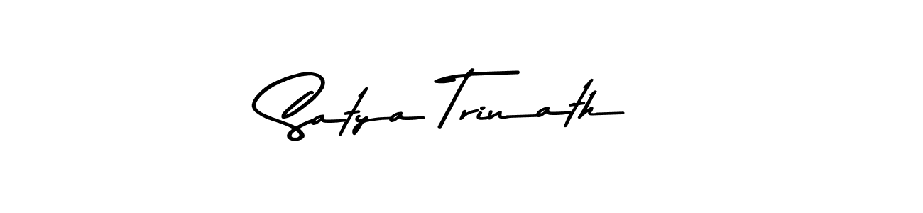 Make a beautiful signature design for name Satya Trinath. With this signature (Asem Kandis PERSONAL USE) style, you can create a handwritten signature for free. Satya Trinath signature style 9 images and pictures png