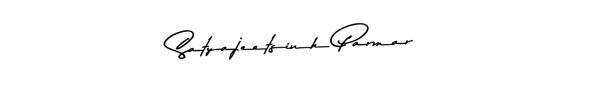Create a beautiful signature design for name Satyajeetsinh Parmar. With this signature (Asem Kandis PERSONAL USE) fonts, you can make a handwritten signature for free. Satyajeetsinh Parmar signature style 9 images and pictures png