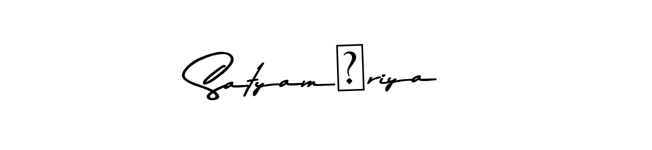 How to make Satyam❤riya signature? Asem Kandis PERSONAL USE is a professional autograph style. Create handwritten signature for Satyam❤riya name. Satyam❤riya signature style 9 images and pictures png