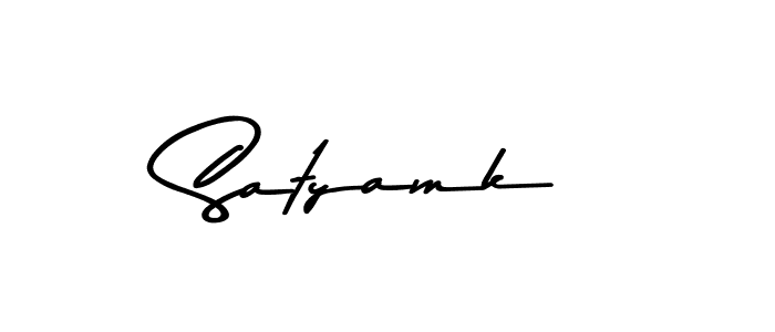 How to Draw Satyamk signature style? Asem Kandis PERSONAL USE is a latest design signature styles for name Satyamk. Satyamk signature style 9 images and pictures png