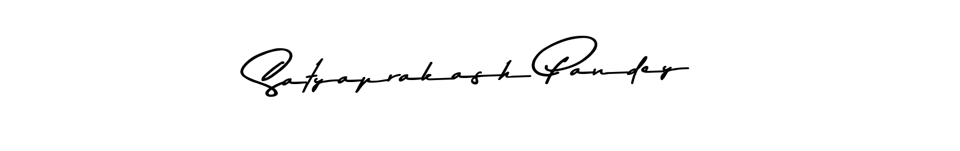 Make a beautiful signature design for name Satyaprakash Pandey. With this signature (Asem Kandis PERSONAL USE) style, you can create a handwritten signature for free. Satyaprakash Pandey signature style 9 images and pictures png