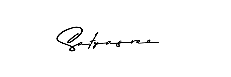 How to make Satyasree name signature. Use Asem Kandis PERSONAL USE style for creating short signs online. This is the latest handwritten sign. Satyasree signature style 9 images and pictures png