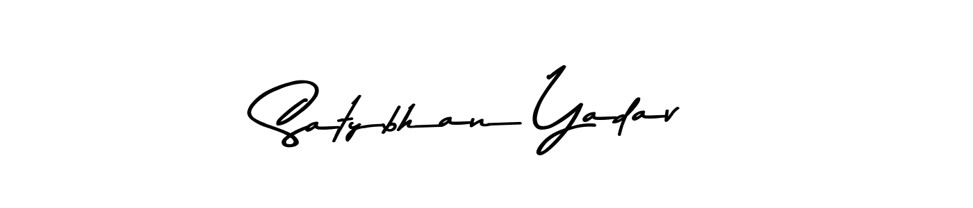 Use a signature maker to create a handwritten signature online. With this signature software, you can design (Asem Kandis PERSONAL USE) your own signature for name Satybhan Yadav. Satybhan Yadav signature style 9 images and pictures png