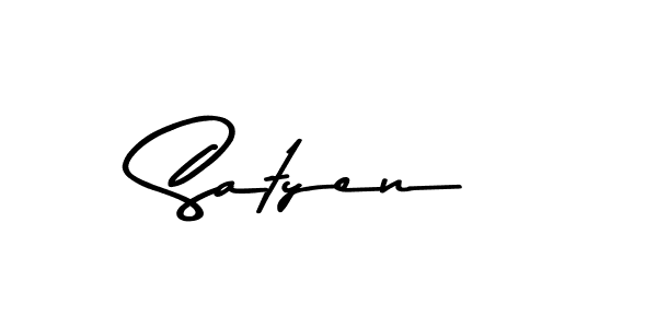 Create a beautiful signature design for name Satyen. With this signature (Asem Kandis PERSONAL USE) fonts, you can make a handwritten signature for free. Satyen signature style 9 images and pictures png