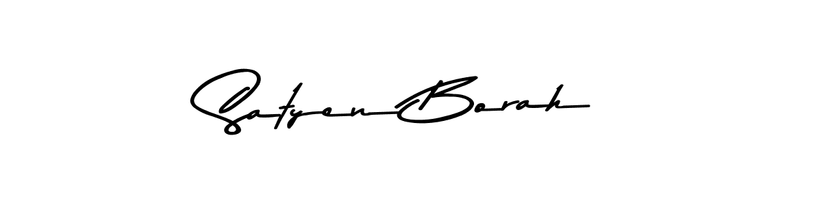 Similarly Asem Kandis PERSONAL USE is the best handwritten signature design. Signature creator online .You can use it as an online autograph creator for name Satyen Borah. Satyen Borah signature style 9 images and pictures png