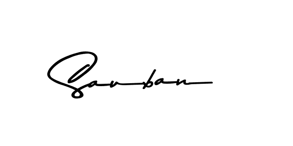 How to make Sauban name signature. Use Asem Kandis PERSONAL USE style for creating short signs online. This is the latest handwritten sign. Sauban signature style 9 images and pictures png