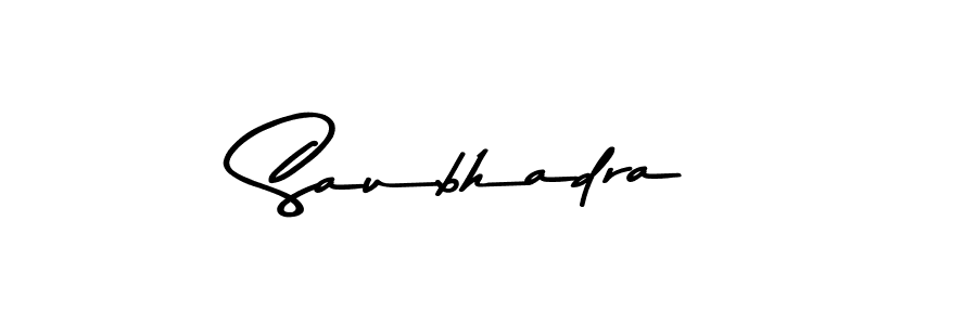 Use a signature maker to create a handwritten signature online. With this signature software, you can design (Asem Kandis PERSONAL USE) your own signature for name Saubhadra. Saubhadra signature style 9 images and pictures png