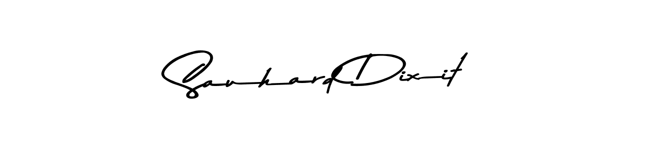 How to make Sauhard Dixit name signature. Use Asem Kandis PERSONAL USE style for creating short signs online. This is the latest handwritten sign. Sauhard Dixit signature style 9 images and pictures png