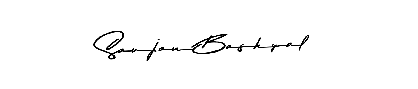 You should practise on your own different ways (Asem Kandis PERSONAL USE) to write your name (Saujan Bashyal) in signature. don't let someone else do it for you. Saujan Bashyal signature style 9 images and pictures png