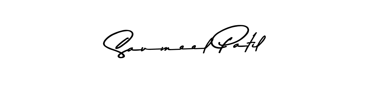 Saumeel Patil stylish signature style. Best Handwritten Sign (Asem Kandis PERSONAL USE) for my name. Handwritten Signature Collection Ideas for my name Saumeel Patil. Saumeel Patil signature style 9 images and pictures png