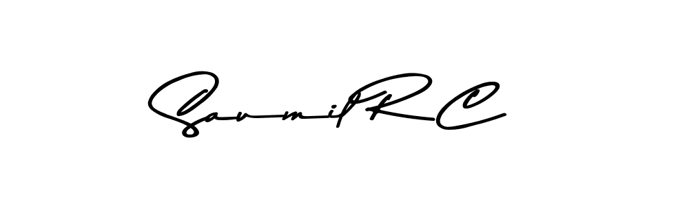 Make a beautiful signature design for name Saumil R C. Use this online signature maker to create a handwritten signature for free. Saumil R C signature style 9 images and pictures png