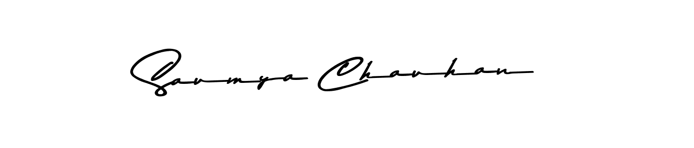 Make a beautiful signature design for name Saumya Chauhan. With this signature (Asem Kandis PERSONAL USE) style, you can create a handwritten signature for free. Saumya Chauhan signature style 9 images and pictures png