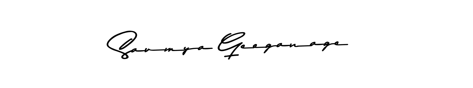 You should practise on your own different ways (Asem Kandis PERSONAL USE) to write your name (Saumya Geeganage) in signature. don't let someone else do it for you. Saumya Geeganage signature style 9 images and pictures png