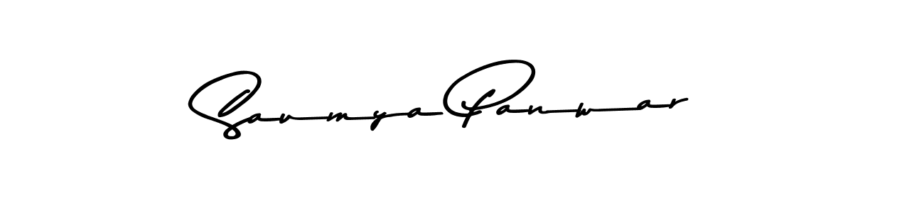 Design your own signature with our free online signature maker. With this signature software, you can create a handwritten (Asem Kandis PERSONAL USE) signature for name Saumya Panwar. Saumya Panwar signature style 9 images and pictures png