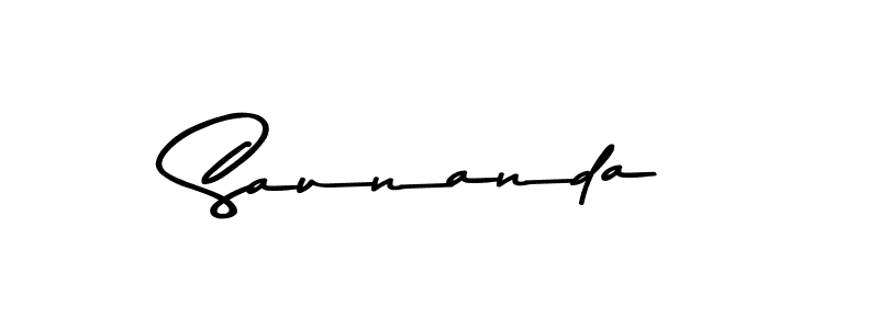 Similarly Asem Kandis PERSONAL USE is the best handwritten signature design. Signature creator online .You can use it as an online autograph creator for name Saunanda. Saunanda signature style 9 images and pictures png