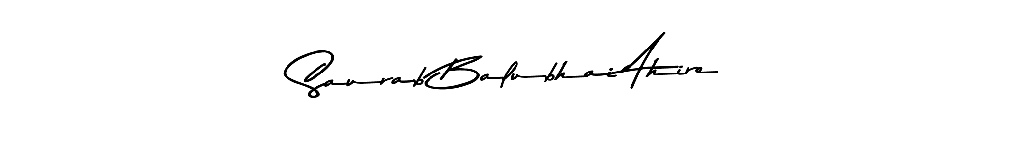 Make a beautiful signature design for name Saurab Balubhai Ahire. Use this online signature maker to create a handwritten signature for free. Saurab Balubhai Ahire signature style 9 images and pictures png