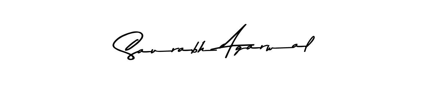 How to make Saurabh Agarwal name signature. Use Asem Kandis PERSONAL USE style for creating short signs online. This is the latest handwritten sign. Saurabh Agarwal signature style 9 images and pictures png