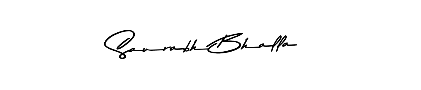 Use a signature maker to create a handwritten signature online. With this signature software, you can design (Asem Kandis PERSONAL USE) your own signature for name Saurabh Bhalla. Saurabh Bhalla signature style 9 images and pictures png