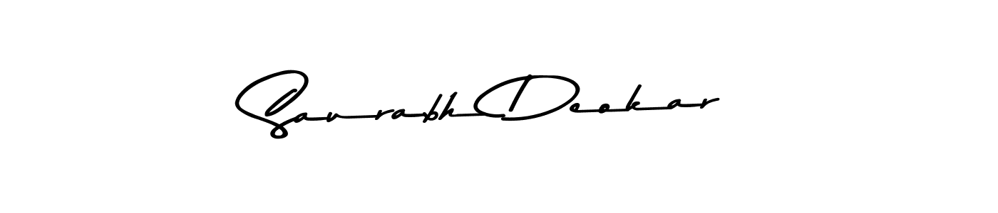 Make a beautiful signature design for name Saurabh Deokar. With this signature (Asem Kandis PERSONAL USE) style, you can create a handwritten signature for free. Saurabh Deokar signature style 9 images and pictures png