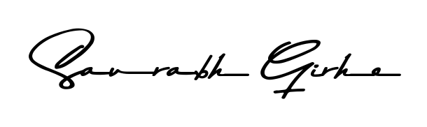 Use a signature maker to create a handwritten signature online. With this signature software, you can design (Asem Kandis PERSONAL USE) your own signature for name Saurabh Girhe. Saurabh Girhe signature style 9 images and pictures png