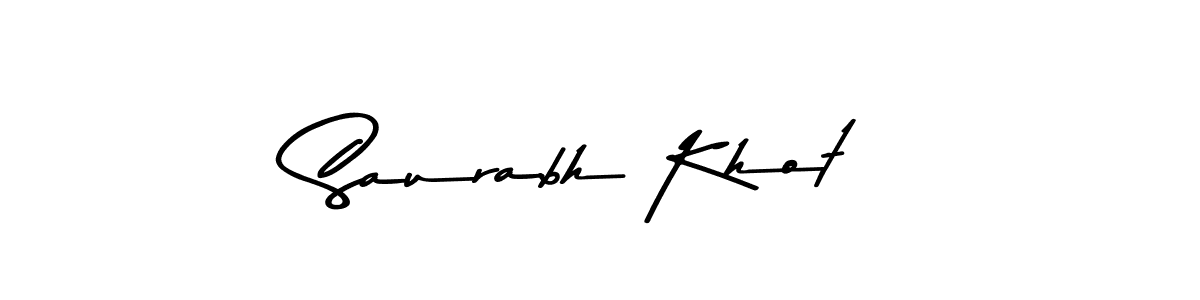 Saurabh Khot stylish signature style. Best Handwritten Sign (Asem Kandis PERSONAL USE) for my name. Handwritten Signature Collection Ideas for my name Saurabh Khot. Saurabh Khot signature style 9 images and pictures png