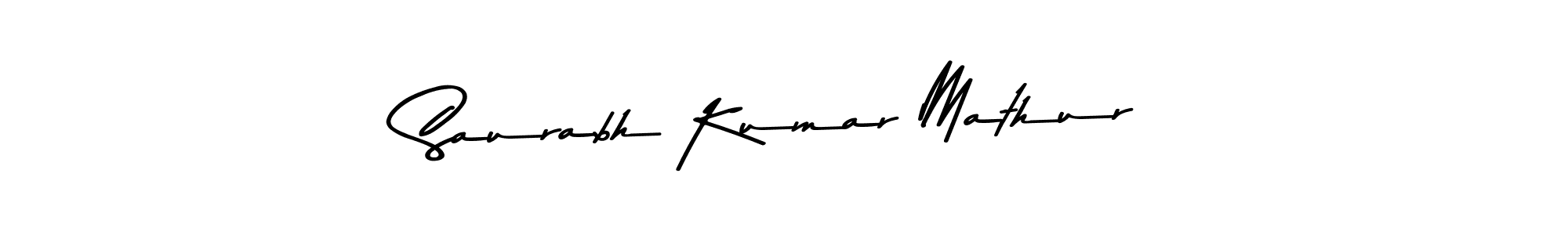 Design your own signature with our free online signature maker. With this signature software, you can create a handwritten (Asem Kandis PERSONAL USE) signature for name Saurabh Kumar Mathur. Saurabh Kumar Mathur signature style 9 images and pictures png