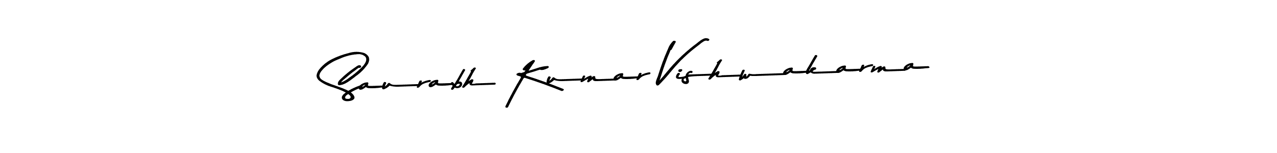 How to make Saurabh Kumar Vishwakarma name signature. Use Asem Kandis PERSONAL USE style for creating short signs online. This is the latest handwritten sign. Saurabh Kumar Vishwakarma signature style 9 images and pictures png