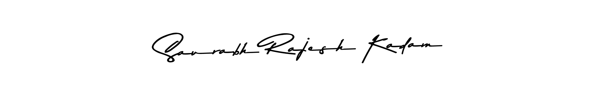 Make a beautiful signature design for name Saurabh Rajesh Kadam. With this signature (Asem Kandis PERSONAL USE) style, you can create a handwritten signature for free. Saurabh Rajesh Kadam signature style 9 images and pictures png