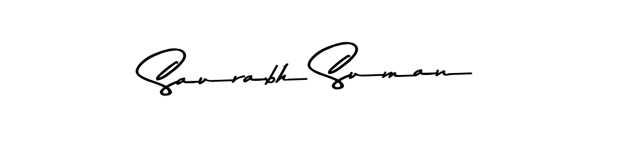Saurabh Suman stylish signature style. Best Handwritten Sign (Asem Kandis PERSONAL USE) for my name. Handwritten Signature Collection Ideas for my name Saurabh Suman. Saurabh Suman signature style 9 images and pictures png