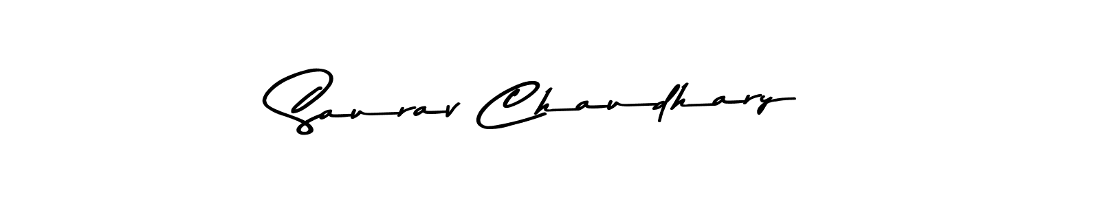 How to make Saurav Chaudhary name signature. Use Asem Kandis PERSONAL USE style for creating short signs online. This is the latest handwritten sign. Saurav Chaudhary signature style 9 images and pictures png