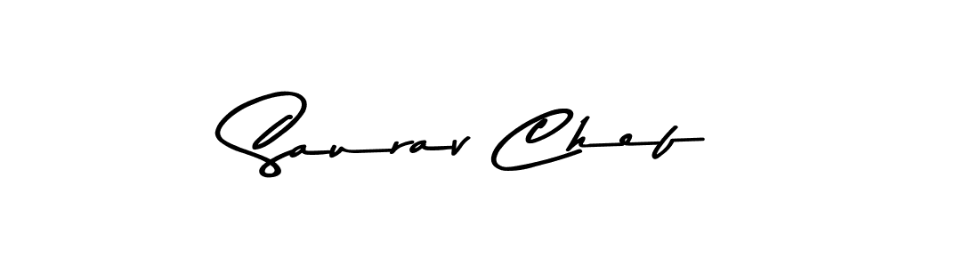 Design your own signature with our free online signature maker. With this signature software, you can create a handwritten (Asem Kandis PERSONAL USE) signature for name Saurav Chef. Saurav Chef signature style 9 images and pictures png