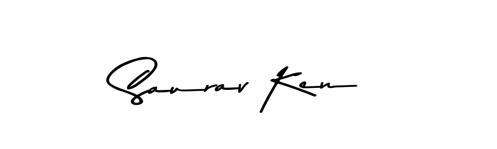 Design your own signature with our free online signature maker. With this signature software, you can create a handwritten (Asem Kandis PERSONAL USE) signature for name Saurav Ken. Saurav Ken signature style 9 images and pictures png