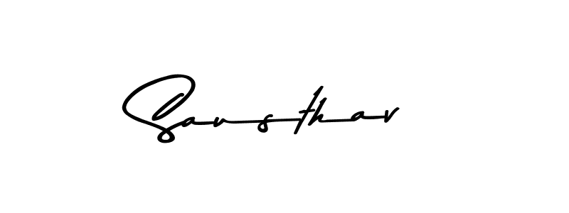 Create a beautiful signature design for name Sausthav. With this signature (Asem Kandis PERSONAL USE) fonts, you can make a handwritten signature for free. Sausthav signature style 9 images and pictures png